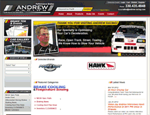 Tablet Screenshot of andrew-racing.com
